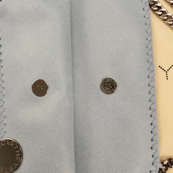STELLA MCCARTNEY  Falabella  Shoulder Bag Metallic in light bule - Picture 8 of 15